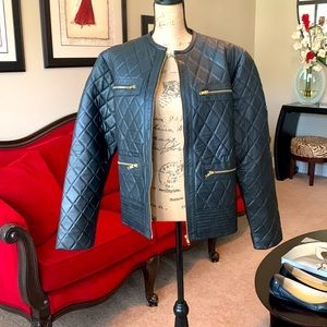 Super Cute New Quilted Leather Coat!!! 🤩